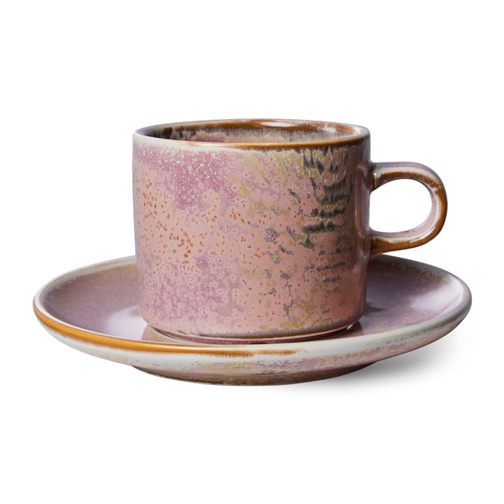 Chef Ceramics Kop met schotel, 220 ml, rustic pink door HKliving