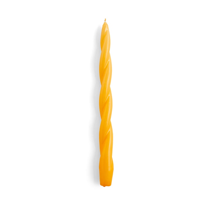 Spiral Steunkaarsen, h 29 cm, warm geel (soft twist) van Hay