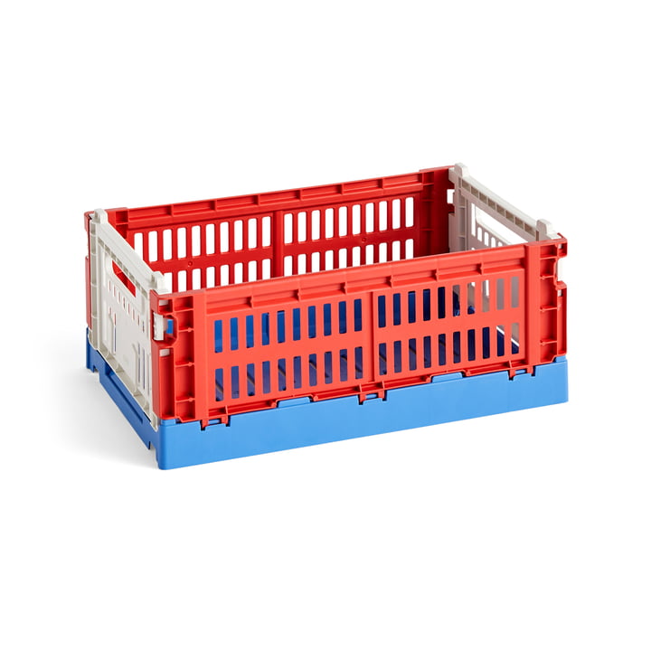 Colour Crate Mix mand S, 26,5 x 17 cm, red, recycled van Hay