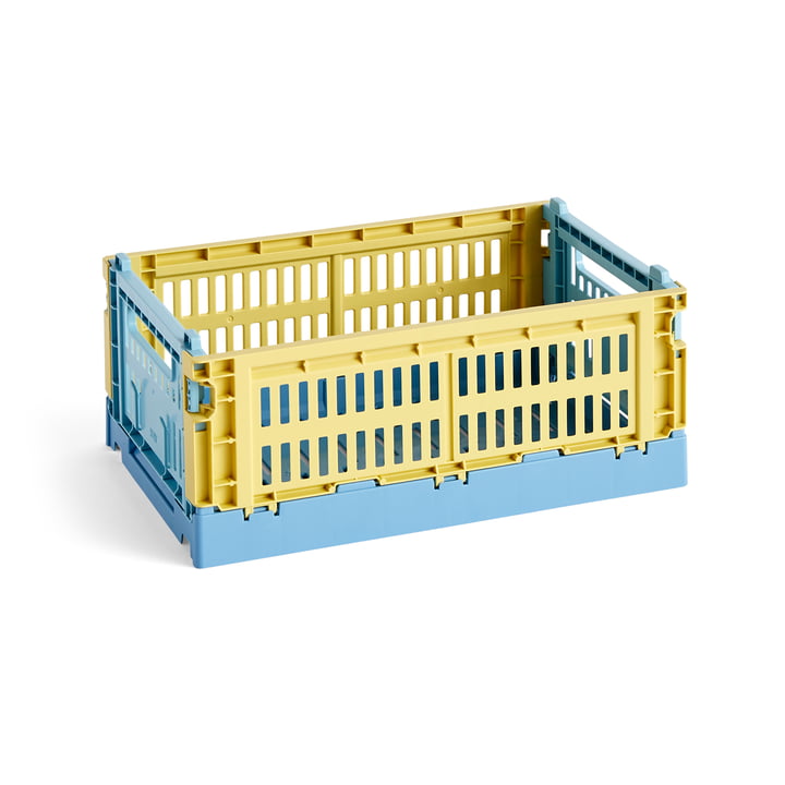 Colour Crate Mix mand S, 26,5 x 17 cm, dusty yellow, recycled van Hay