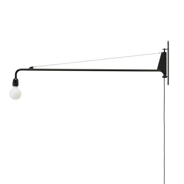 Petite Potence Wandlamp in diep zwart van Vitra