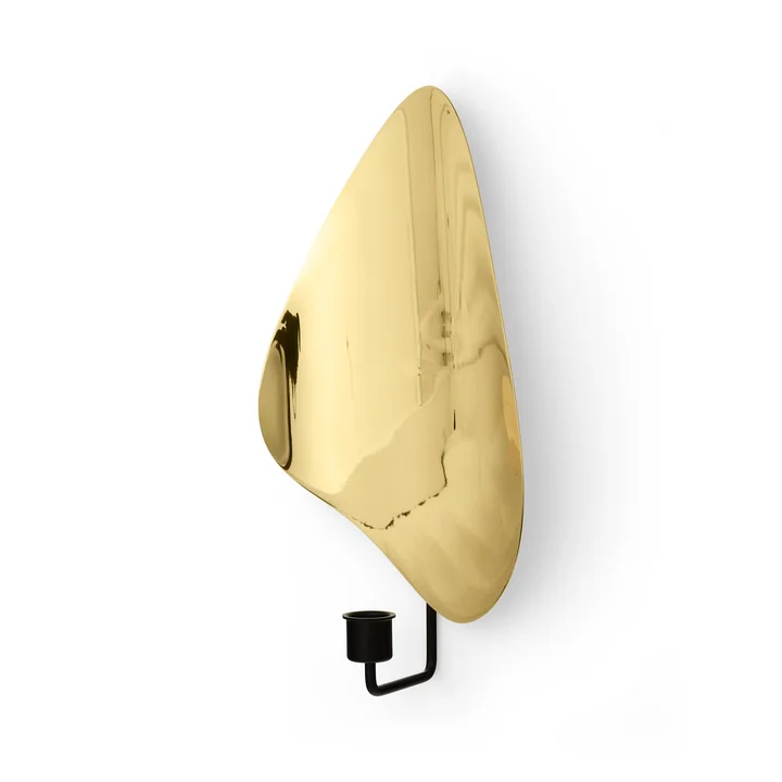 Flambeau Kandelaar muur van Audo in de uitvoering zwart / gepolijst messing