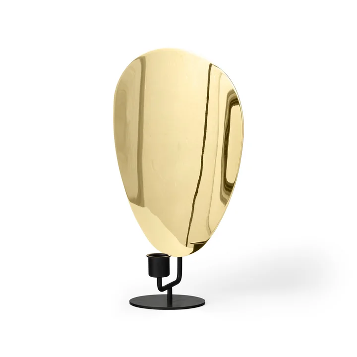 Flambeau kandelaar van Audo in de uitvoering zwart / gepolijst messing