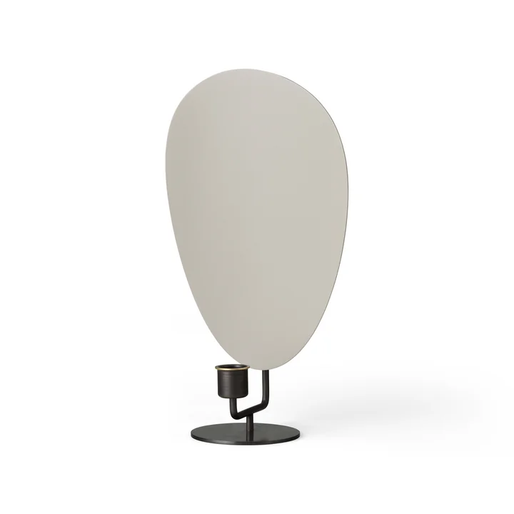 Flambeau kandelaar van Audo in de afwerking gepolijst messing / grijs