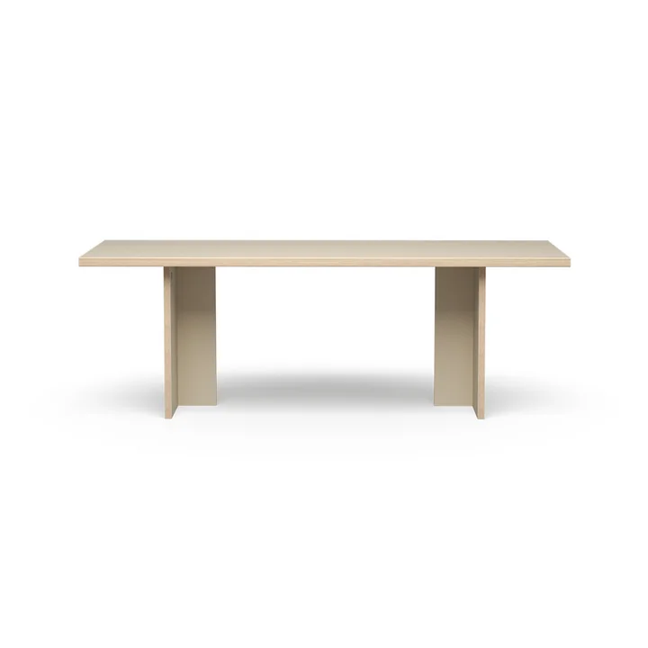 Rechthoekige eettafel, 220 cm, crème by HKliving