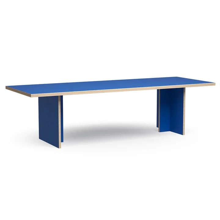 Eettafel rechthoekig, 280 cm, blauw by HKliving