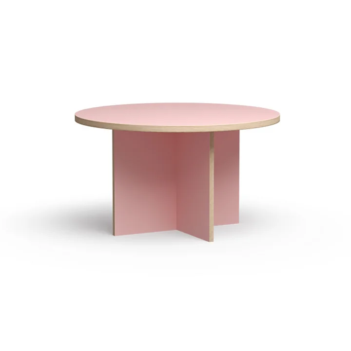 Eettafel, rond, Ø 130 cm, roze by HKliving