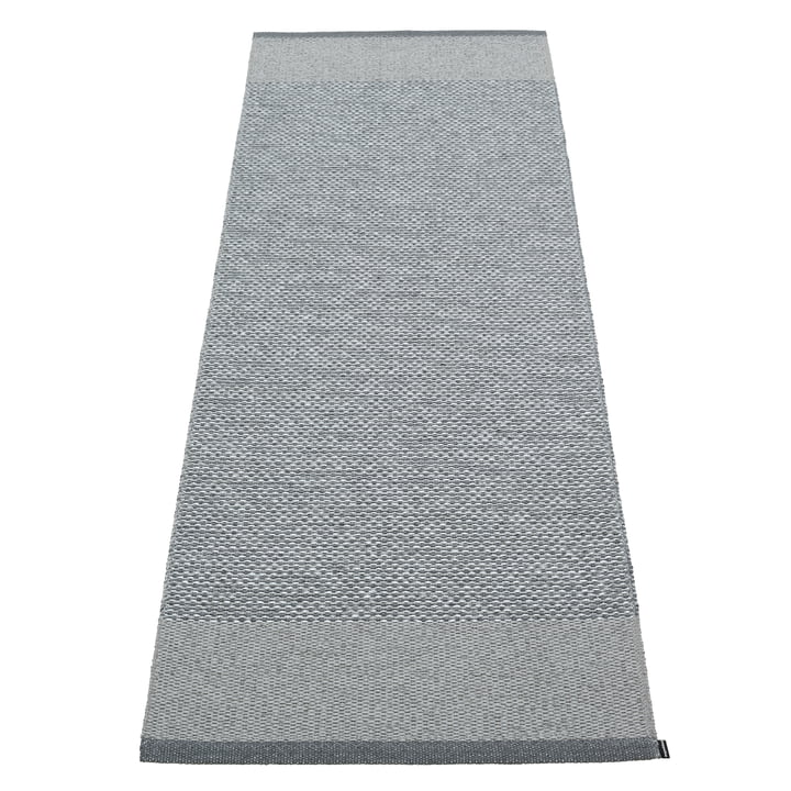 Edit Tapijt, 70 x 200 cm, granit / grijs metallic van Pappelina