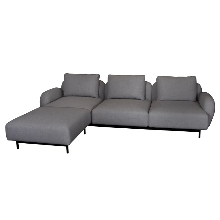 Aura Sofa 2, 3-zits, donkergrijs, (Cane-line Ambience) van Cane-line