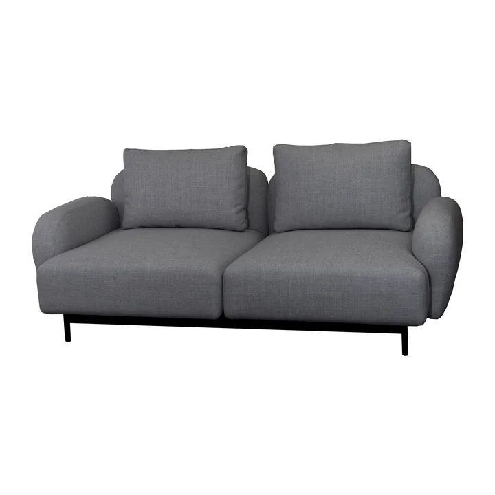 Aura Sofa 10, 2-zits, donkergrijs, (Cane-line Ambience) van Cane-line