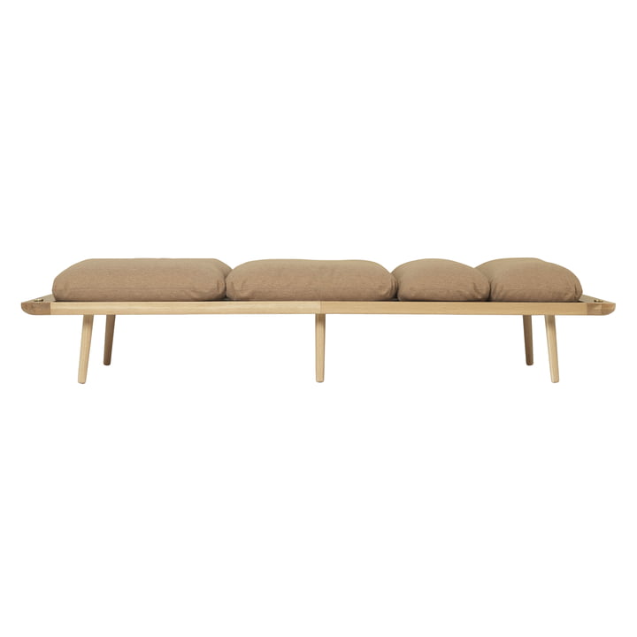 Lounge Around Daybed, eiken / suiker bruin van Umage