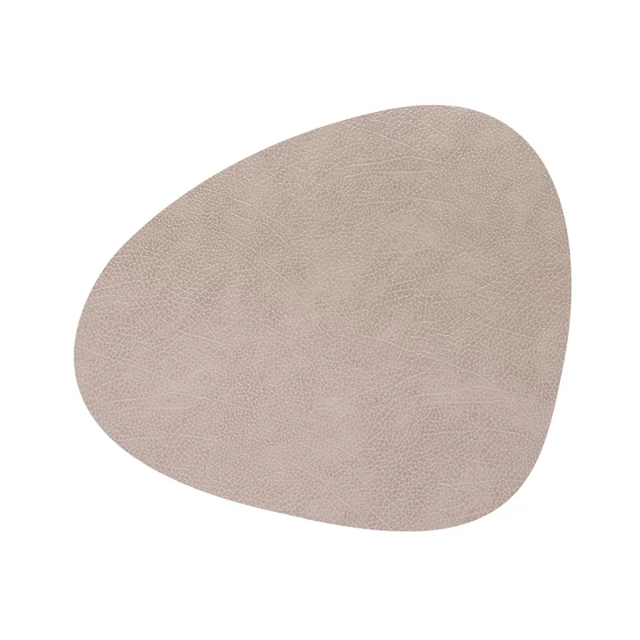 Placemat Curve M, 31 x 35 cm, Hippo warm grey van Lind DNA