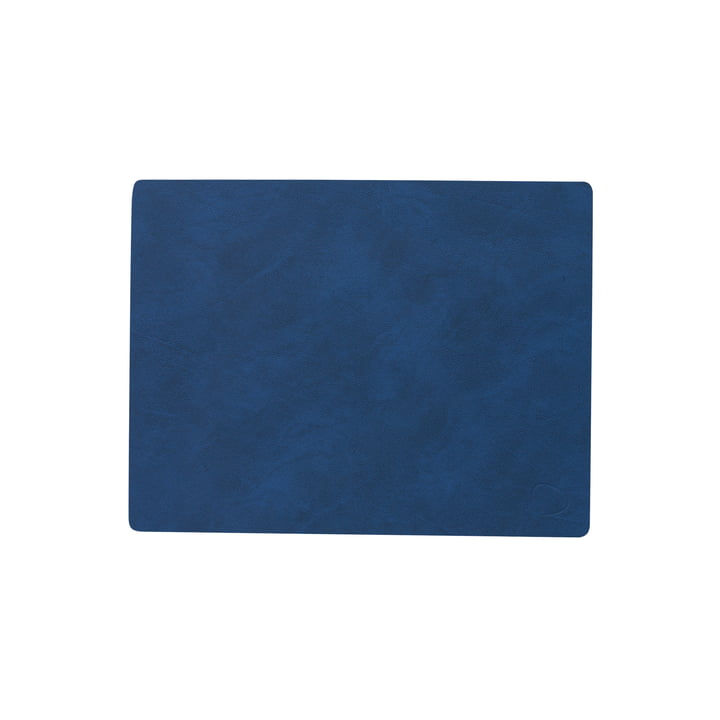 Placemat Square M, 3 4. 5 x 2 6. 5 cm, Nupo midnight blue van LindDNA
