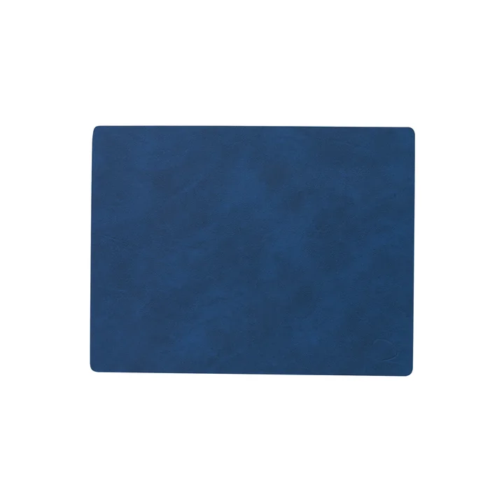 Placemat Square M, 3 4. 5 x 2 6. 5 cm, Nupo midnight blue van Lind DNA