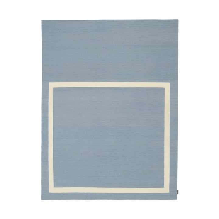Kelim Untitled_AB12 Tapijt, 180 x 240 cm, blauw / beige (0021 Celestial) van Kvadrat