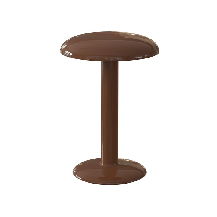 Gustave LED tafellamp, H 23 cm, chocolade door Flos