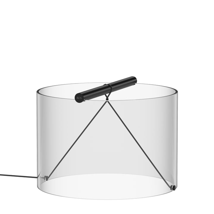 To-Tie LED tafellamp T3, Ø 30 cm, zwart geanodiseerd door Flos