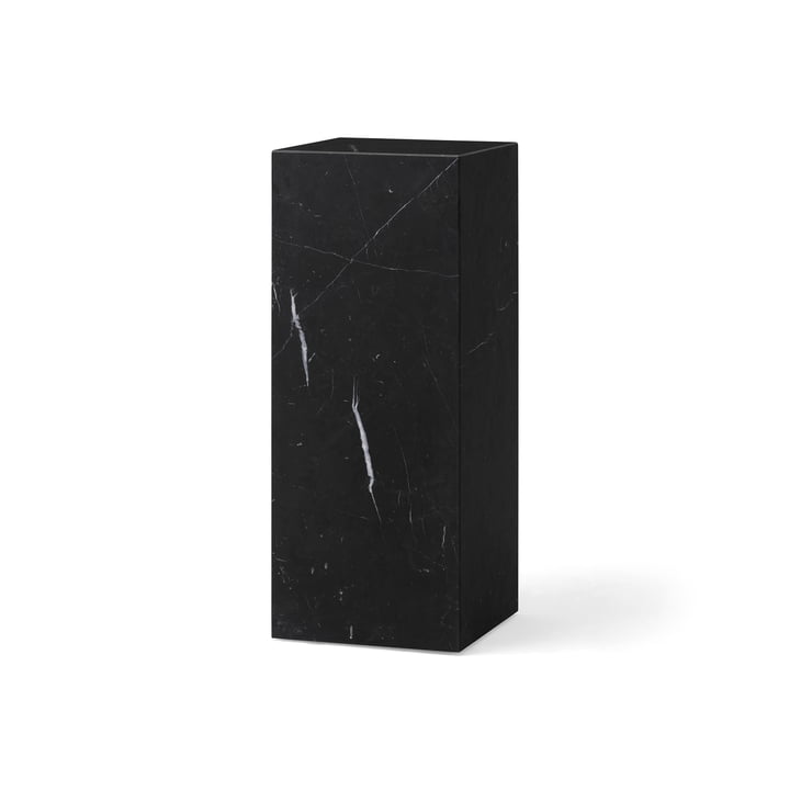 Plinth Pedestal Sokkel, h 75 cm, nero marquina by Audo