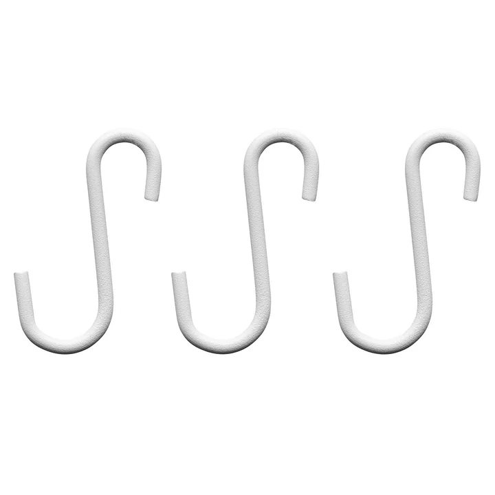 Nivo Plankhaak, wit (set van 3) van Gejst