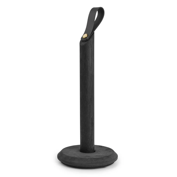 Grab Keukenrolhouder, Ø 4,7 x 31,5 cm, eiken / zwart by Gejst