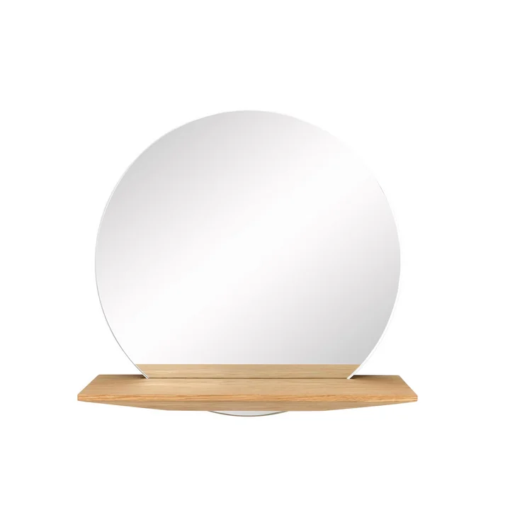 Cut Wandspiegel, Ø 45 cm, eik van Schönbuch