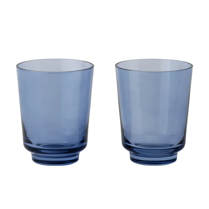Muuto - Raise Drinkglas 30 cl, donkerblauw (set van 2)