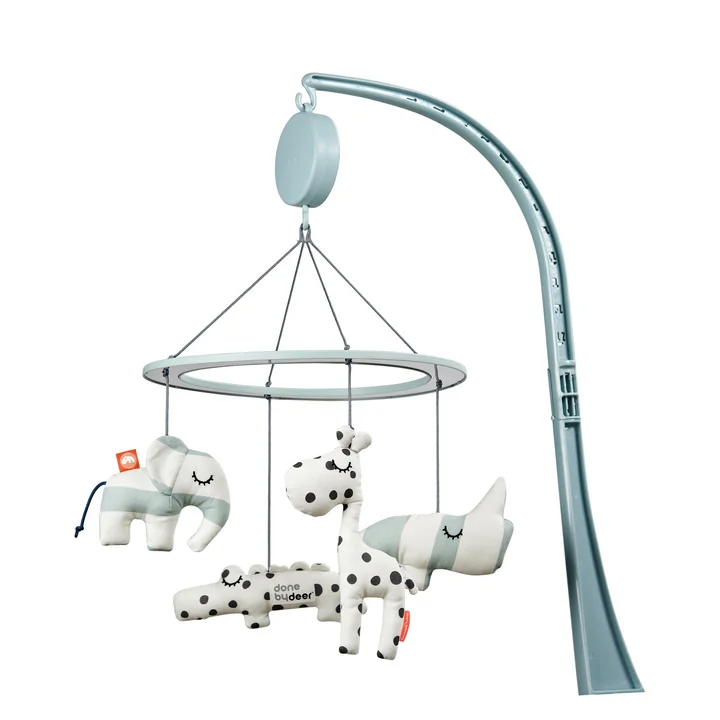 Muziekmobiel met spiegel Sleepy, blauw by Done by Deer