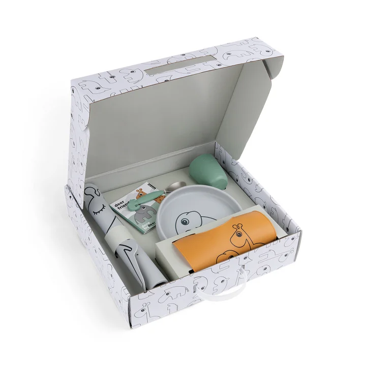 Geschenkdoos diner set, veelkleurig door Done by Deer