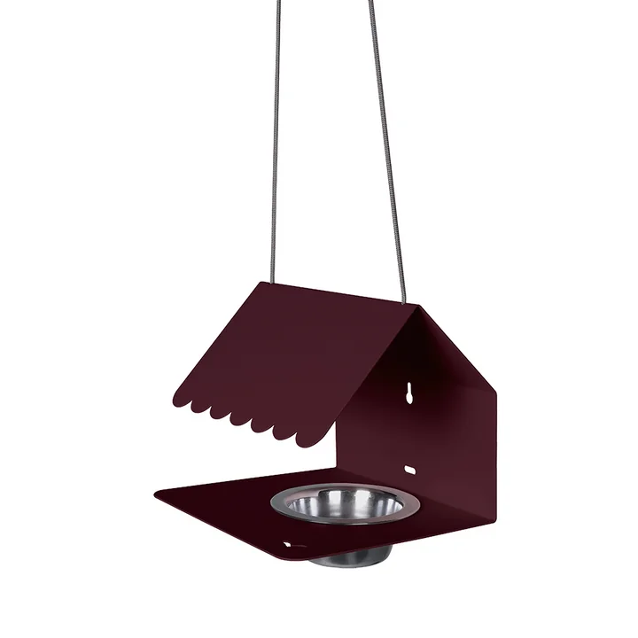 Picoti Vogelhuisje van Fermob in de kleur black cherry