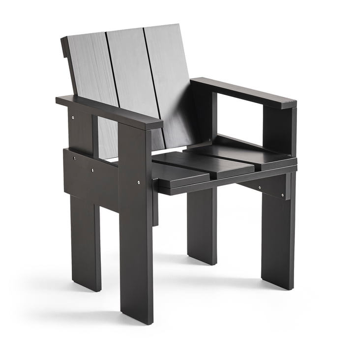 Crate Lounge Chair, L 64 cm, black van Hay