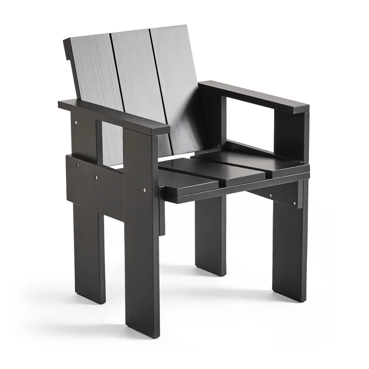 Crate Lounge Chair, L 64 cm, black van HAY