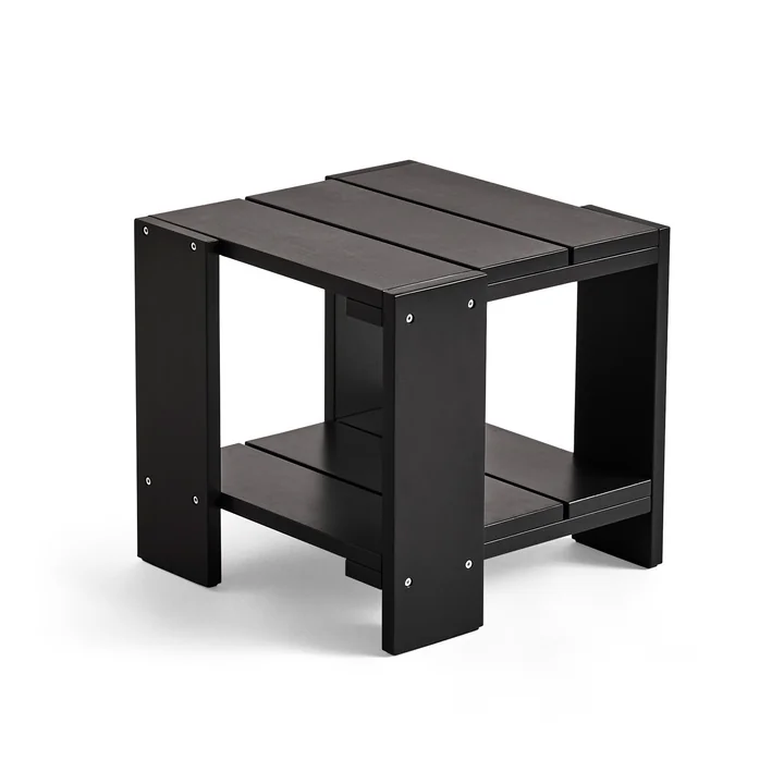 Crate black Bijzettafel, L 49,5 cm, van HAY
