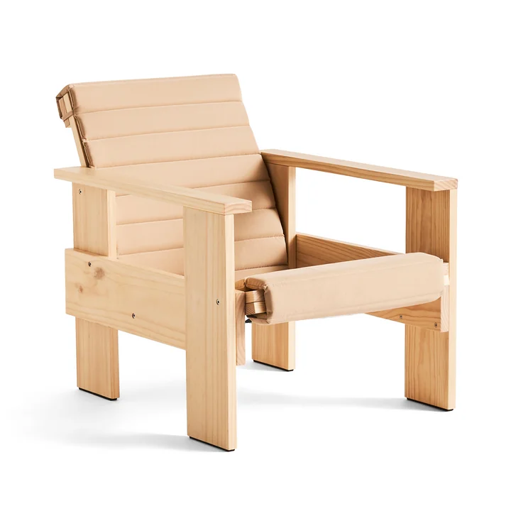 Crate Lounge Chair Zitkussen voor, L 130 cm, beige van HAY
