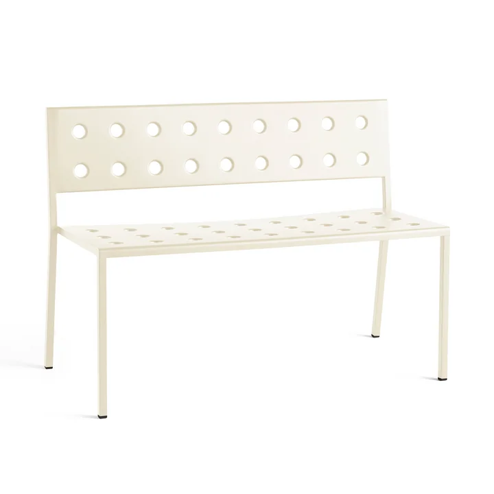 Balcony Eetkamerbank, L 114cm, chalk beige van HAY