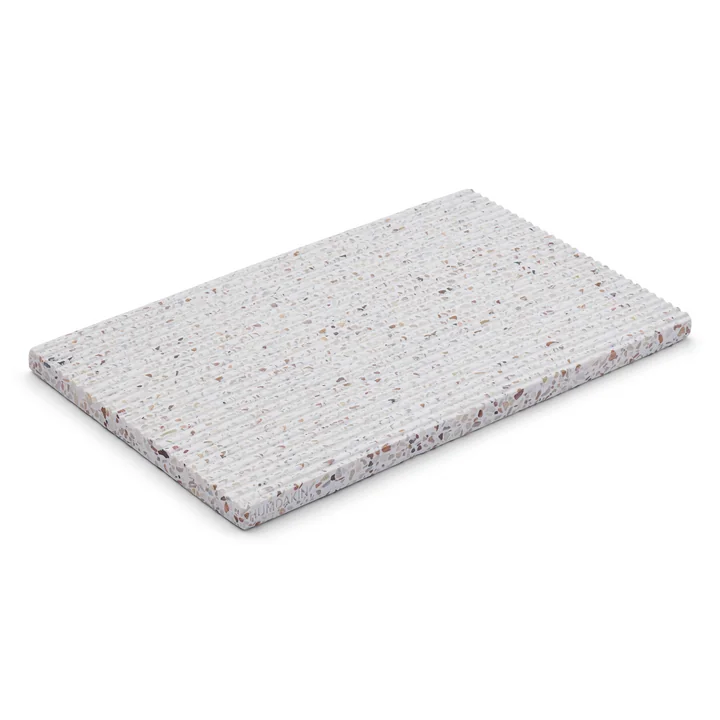 Terrazzo snijplank, 25 x 15 cm, rood / beige van Humdakin