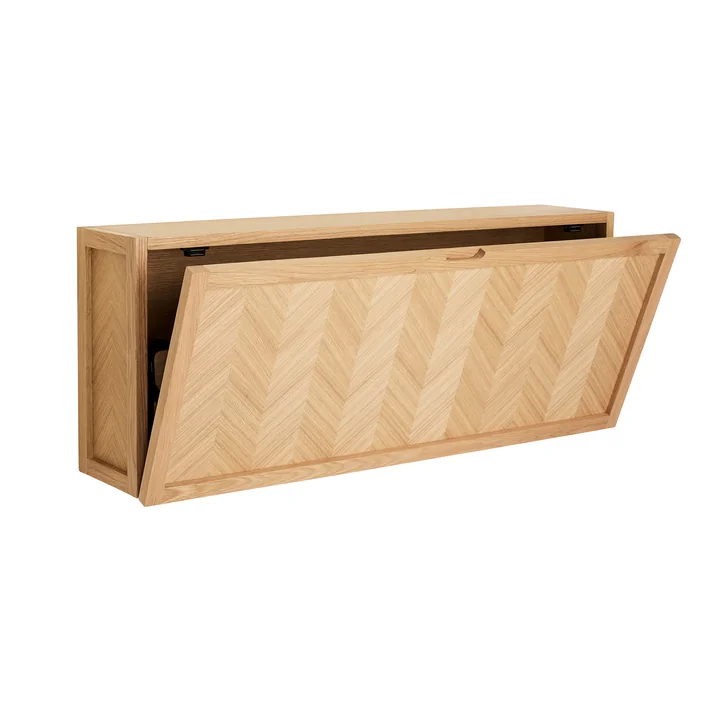 Herringbone Schoenenkast, natuurlijke eik door Hübsch Interior
