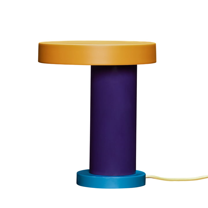 Magic LED tafellamp, paars / petrol / oranje / geel by Hübsch Interior