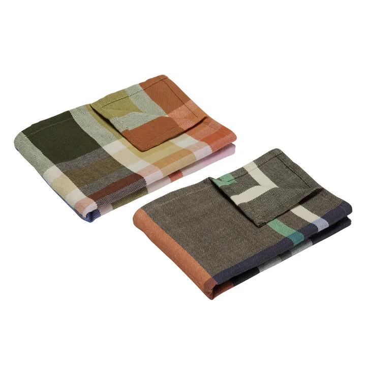 Playful Theedoek, veelkleurig (set van 2) van Hübsch Interior