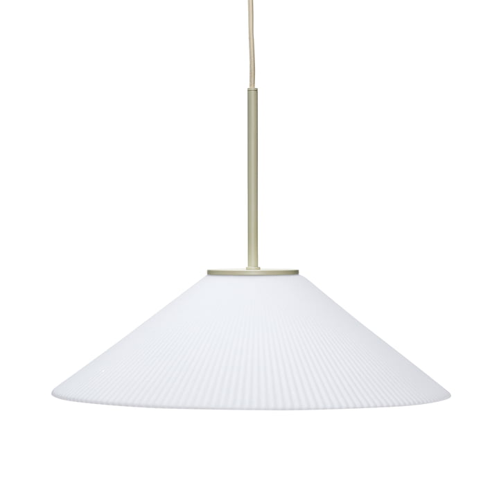 Solid Hanglamp, zand/wit van Hübsch Interior