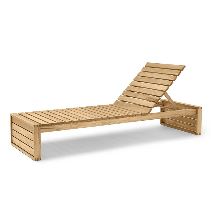 BK14 Ligstoel, teak onbehandeld van Carl Hansen