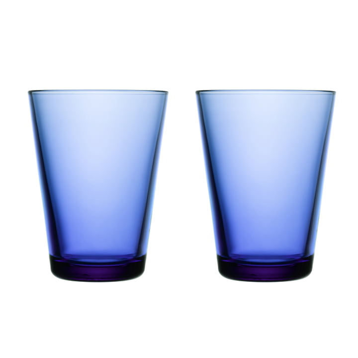 Kartio Drinkglas 40 cl, ultramarijn blauw (set van 2) van Iittala