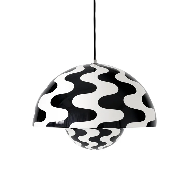 & Tradition FlowerPot VP7 - Hanglamp, zwart/wit