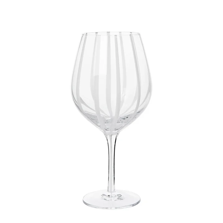 Broste Copenhagen - Stripe Rood wijnglas
