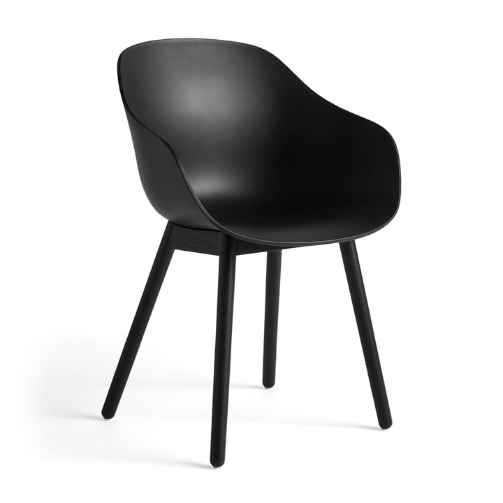 About a Chair AAC 212, eiken zwart gelakt / zwart van Hay