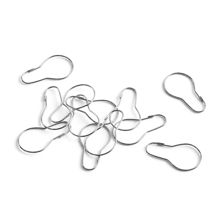 Ringen voor douchegordijn (set van 12), chroom by HAY