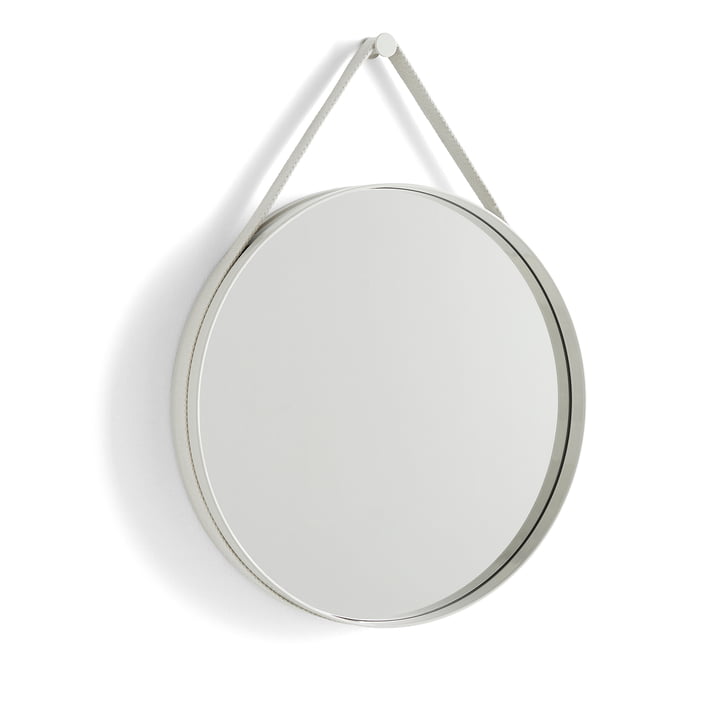 Hay - Strap Mirror Nr. 2, Ø 50 cm, lichtgrijs