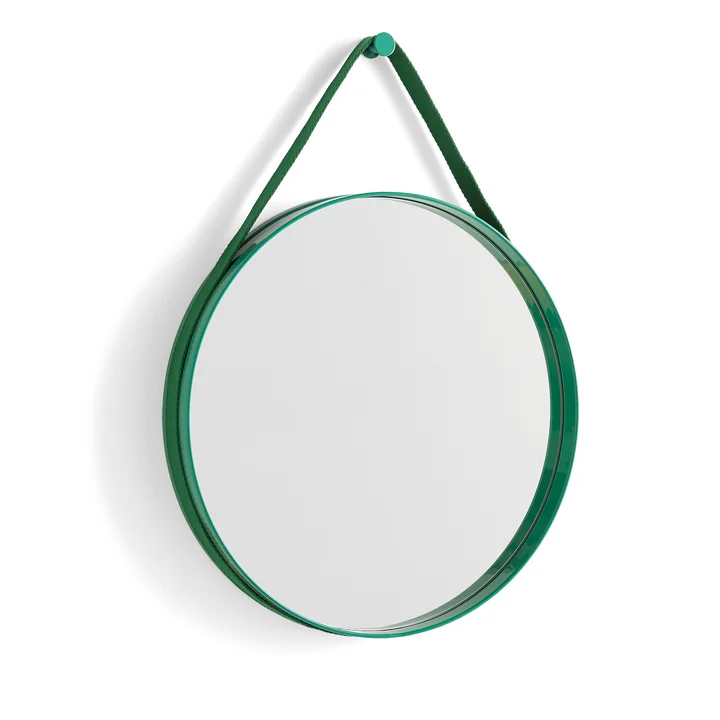 HAY - Strap Mirror Nr. 2, Ø 50 cm, groen