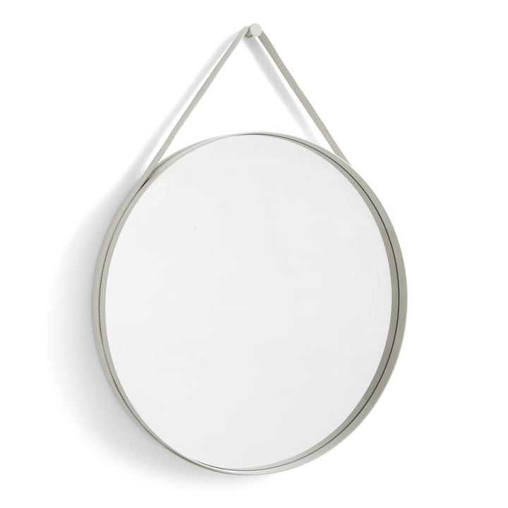 Hay - Strap Mirror Nr. 2, Ø 70 cm, lichtgrijs