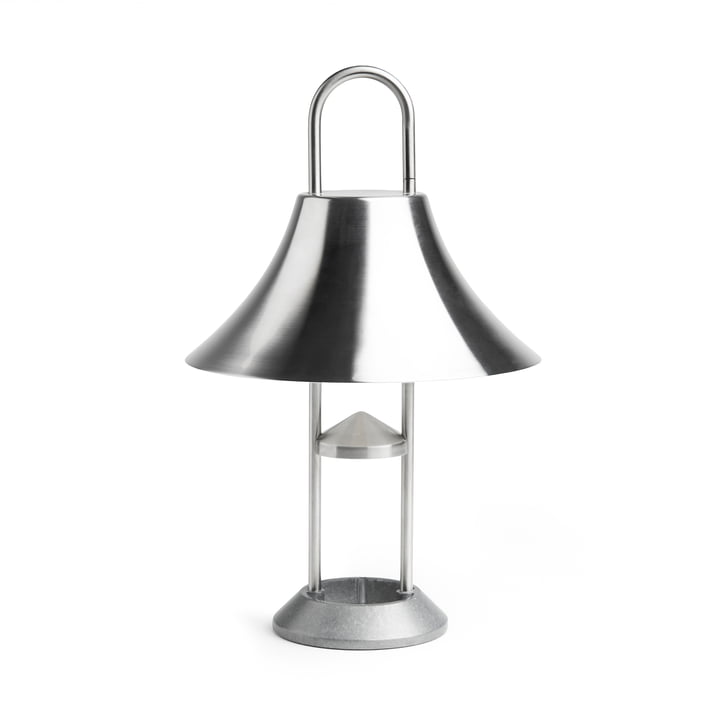 Mousqueton LED lamp, geborsteld roestvrij staal by Hay