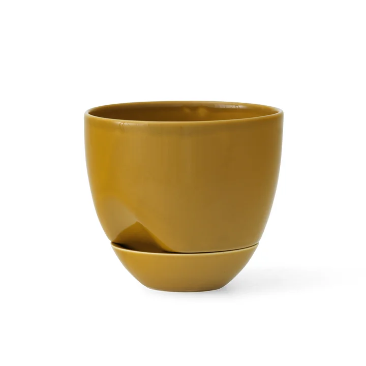 Hydrous Plantenpot, Ø 12 cm, oker van Audo